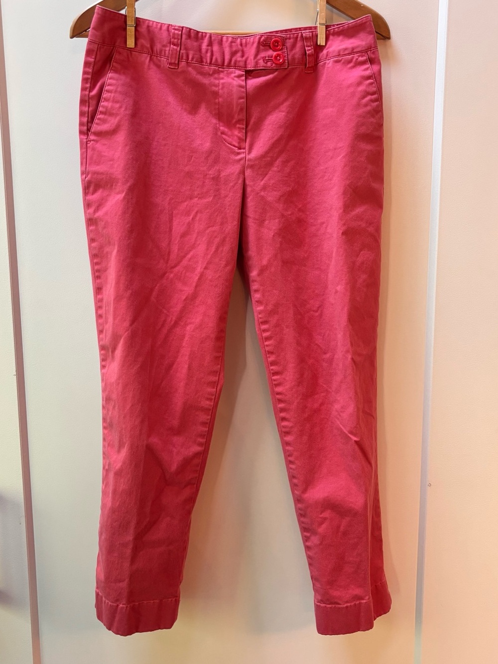 Vineyard Vines Coral-Pink Cropped Chino Pants